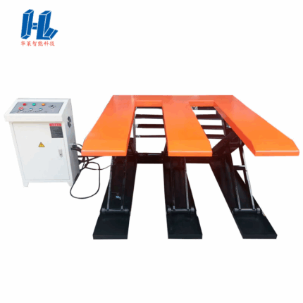 Pitless Elevating Platform, Woodworking Material Feeding Table, Hydraulic Platform, E-shaped Scissor Lift Crane Platform for Lifting